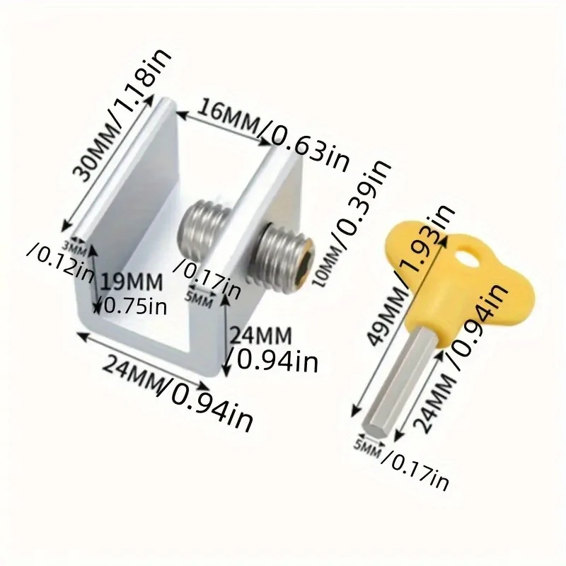 ตัวล็อกประตูบานเลื่อนเพื่อความ - Window Lock Bar บทวิจารณ์และราคา