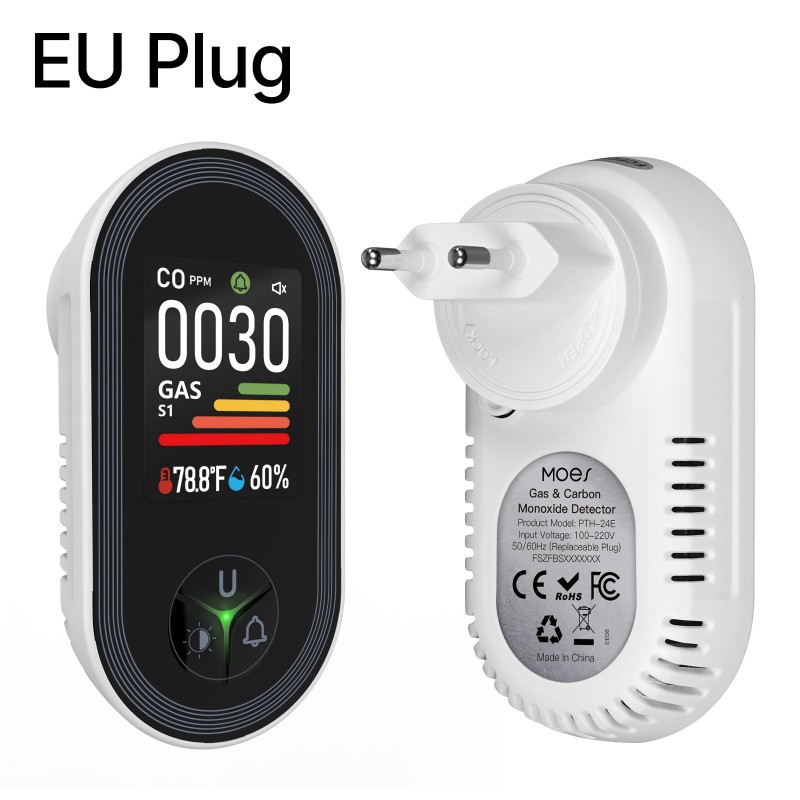 เครื่องตรวจจับการรั่วไหลของก๊า - Co Detector Plug บทวิจารณ์และราคา