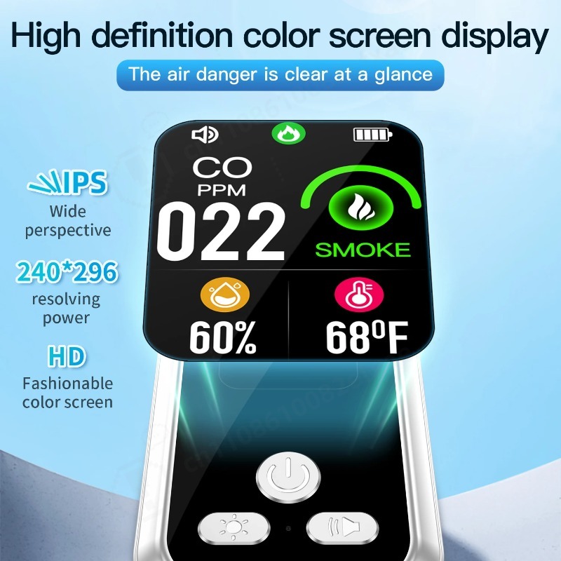 เครื่องตรวจจับแก๊สแบบพกพา 6 in - Co Detector Plug บทวิจารณ์และราคา